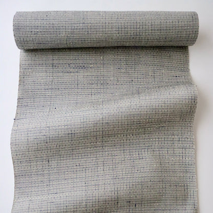 小千谷紬「小田島格子/百入茶」おだきん - 小田島克明