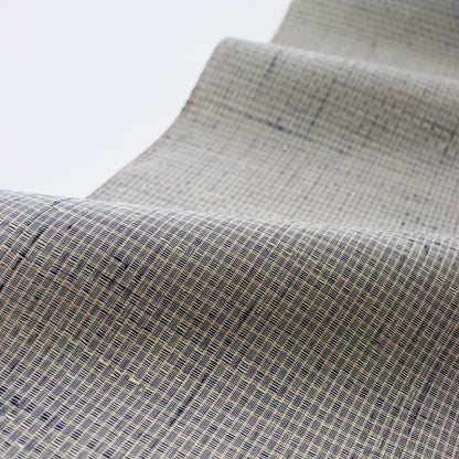 小千谷紬「小田島格子/百入茶」おだきん - 小田島克明