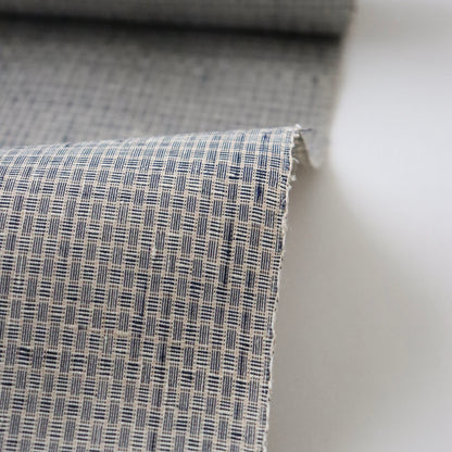 小千谷紬「小田島格子/百入茶」おだきん - 小田島克明