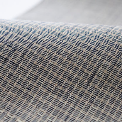 小千谷紬「小田島格子/百入茶」おだきん - 小田島克明