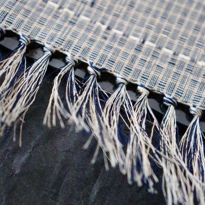 小千谷紬「小田島格子/百入茶」おだきん - 小田島克明