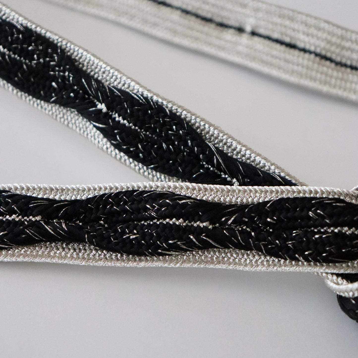 帯締め「高麗浮木の葉- slv blk」和小物さくら