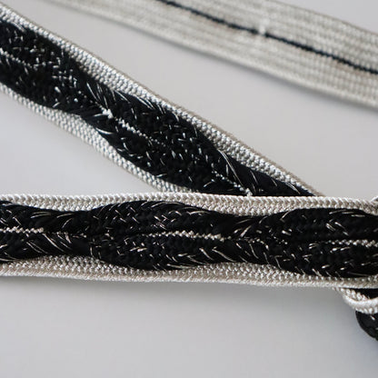 帯締め「高麗浮木の葉- slv blk」和小物さくら