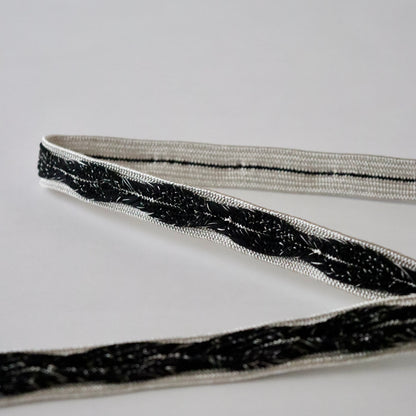 帯締め「高麗浮木の葉- slv blk」和小物さくら