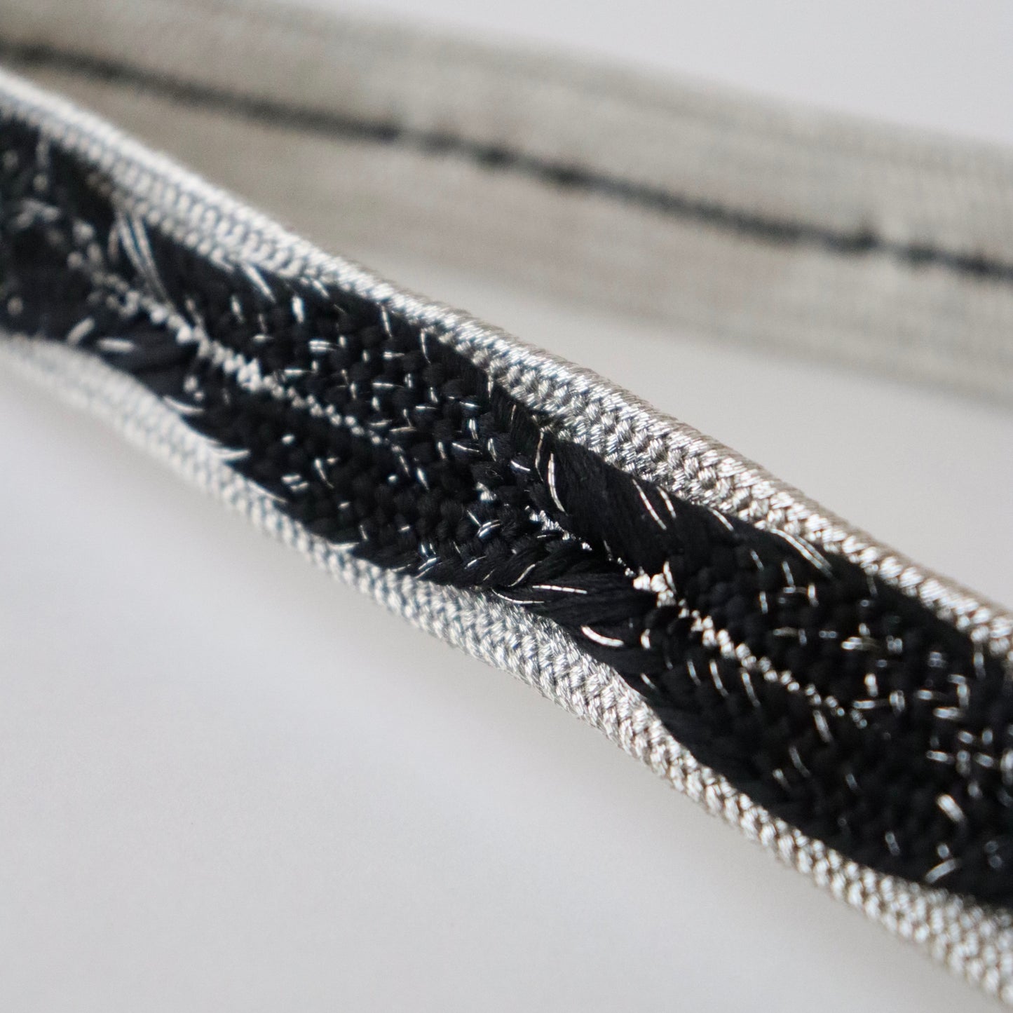 帯締め「高麗浮木の葉- slv blk」和小物さくら