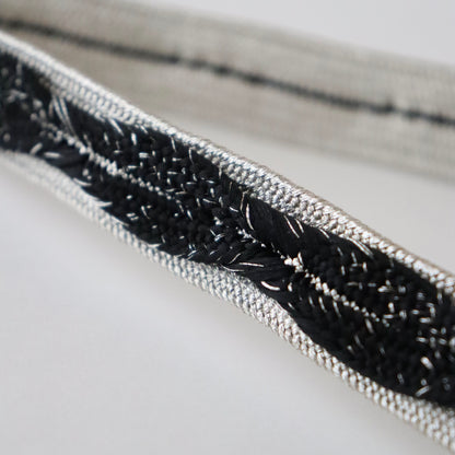 帯締め「高麗浮木の葉- slv blk」和小物さくら