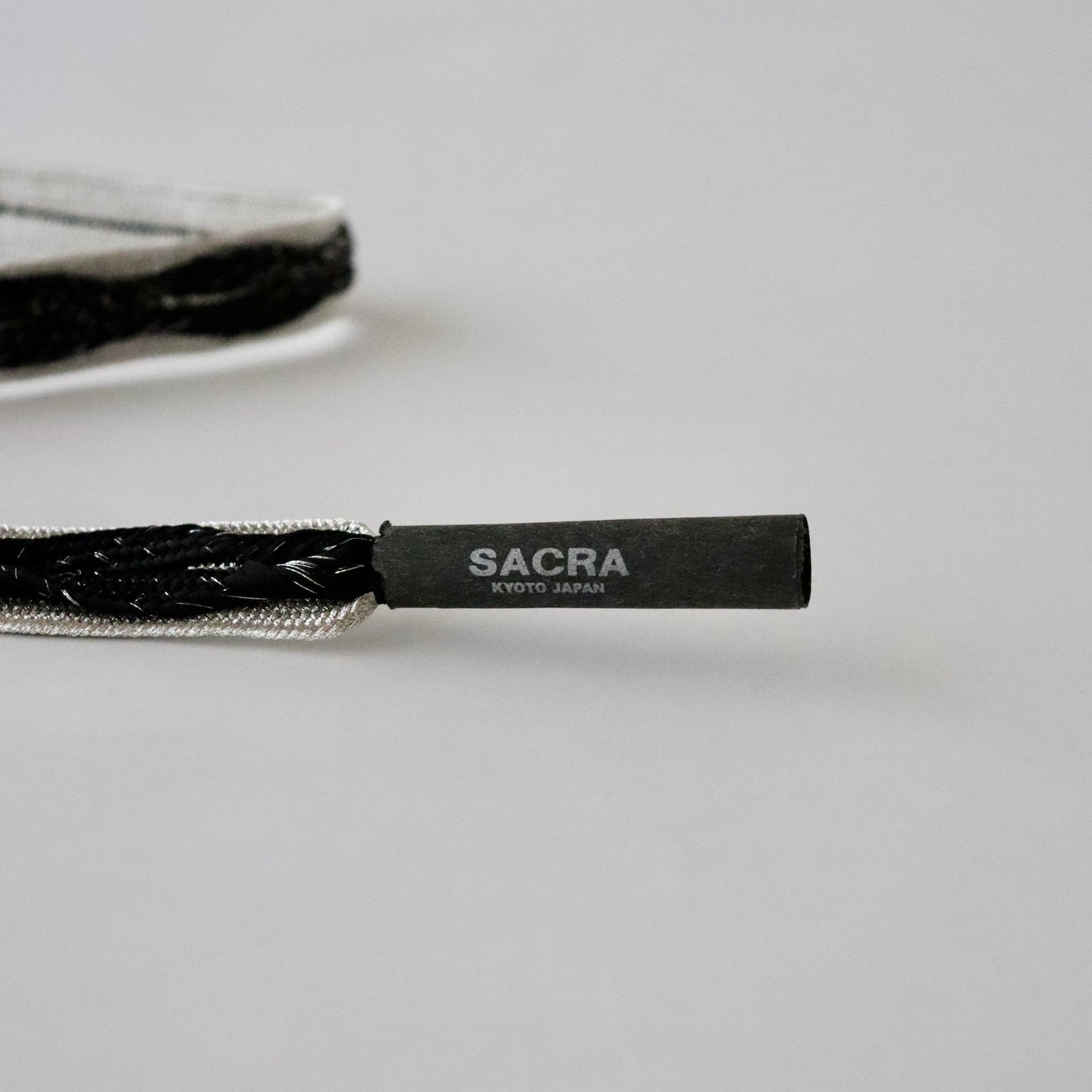 帯締め「高麗浮木の葉- slv blk」和小物さくら