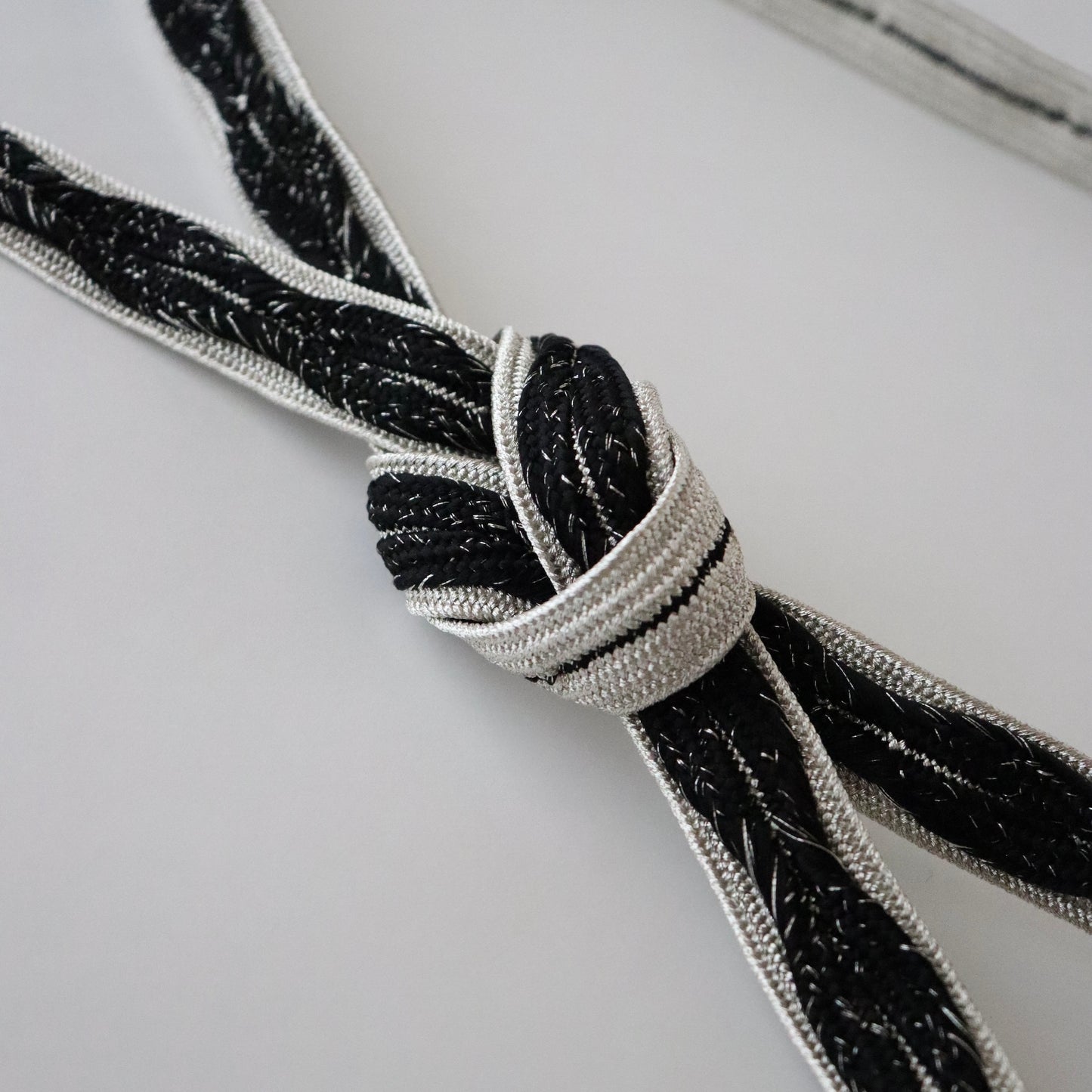 帯締め「高麗浮木の葉- slv blk」和小物さくら