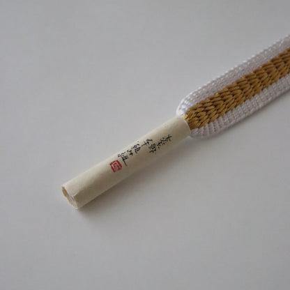 帯締め「三段綾竹組 - 君ヶ袖 wht」大原商店