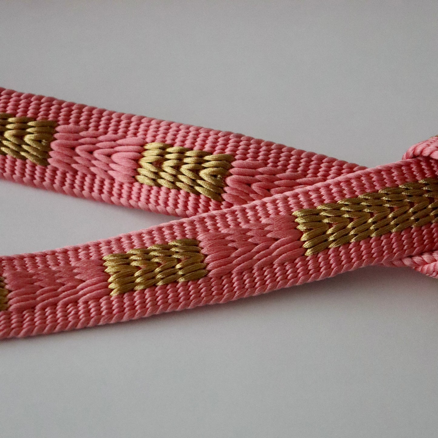 帯締め「三段綾竹組 - 君ヶ袖 pnk」大原商店