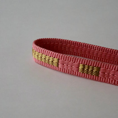 帯締め「三段綾竹組 - 君ヶ袖 pnk」大原商店