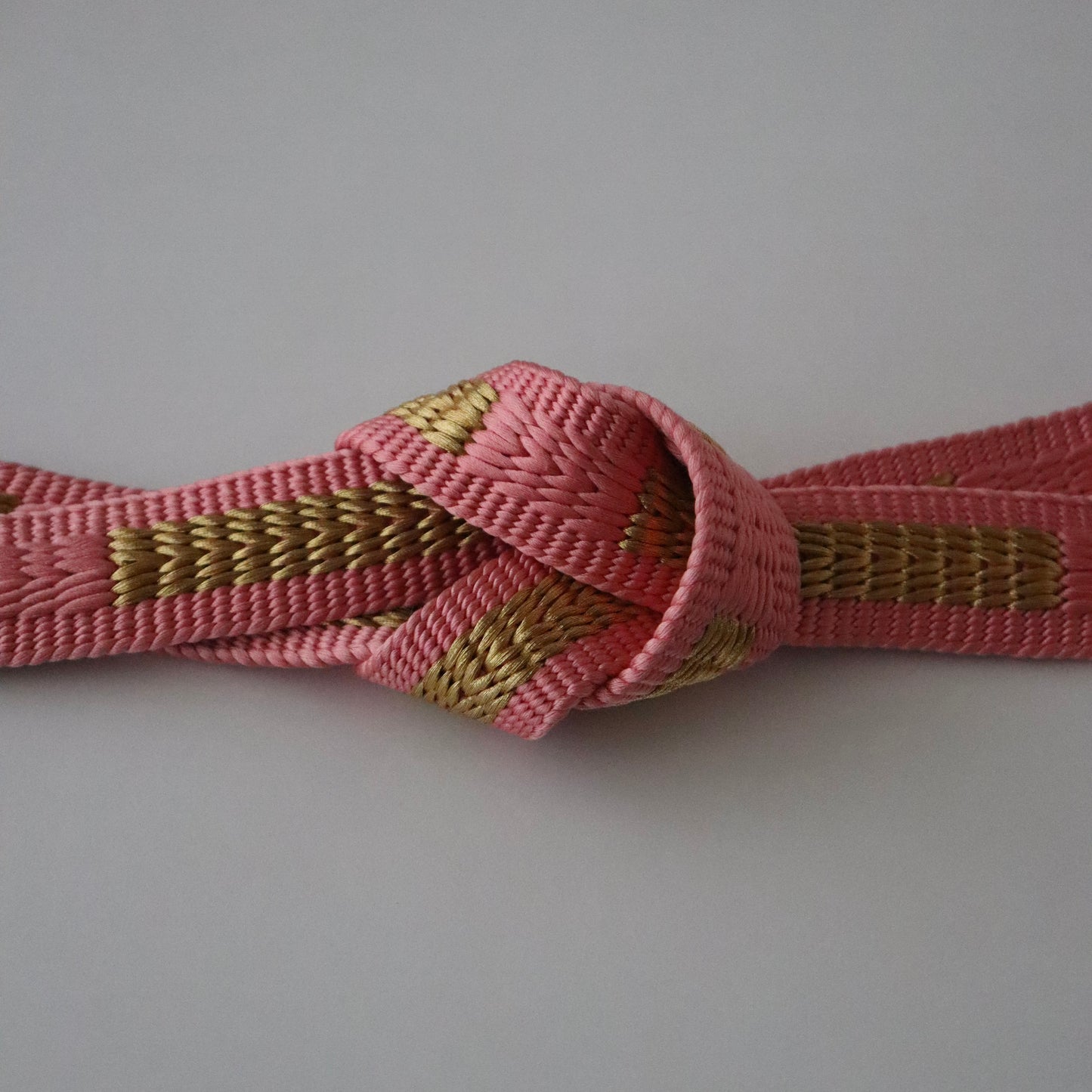 帯締め「三段綾竹組 - 君ヶ袖 pnk」大原商店