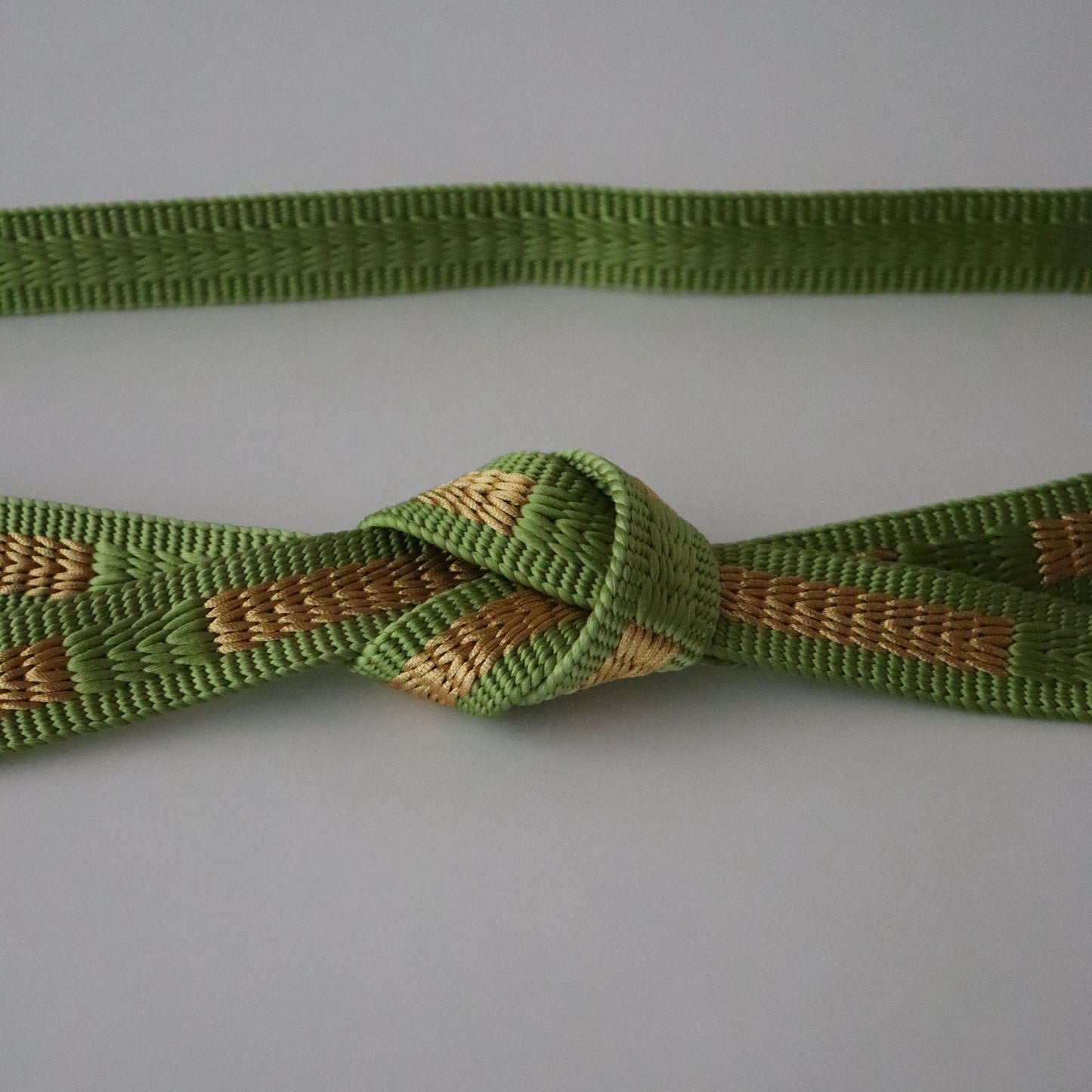 帯締め「三段綾竹組 - 君ヶ袖 lt grn」大原商店