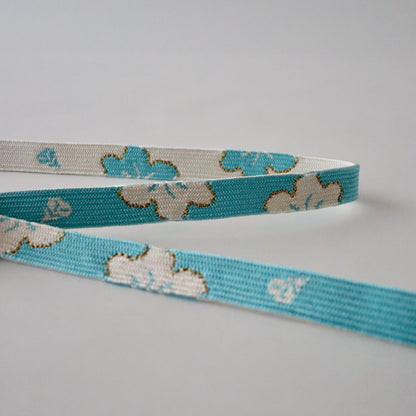 帯締め「高麗組 - 桜に花びら lt blu」大原商店