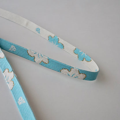 帯締め「高麗組 - 桜に花びら lt blu」大原商店