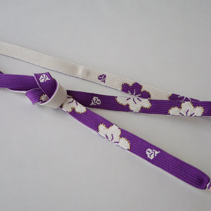 帯締め「高麗組 - 桜に花びら purp」大原商店