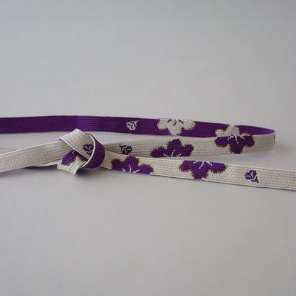 帯締め「高麗組 - 桜に花びら purp」大原商店