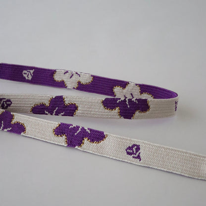 帯締め「高麗組 - 桜に花びら purp」大原商店