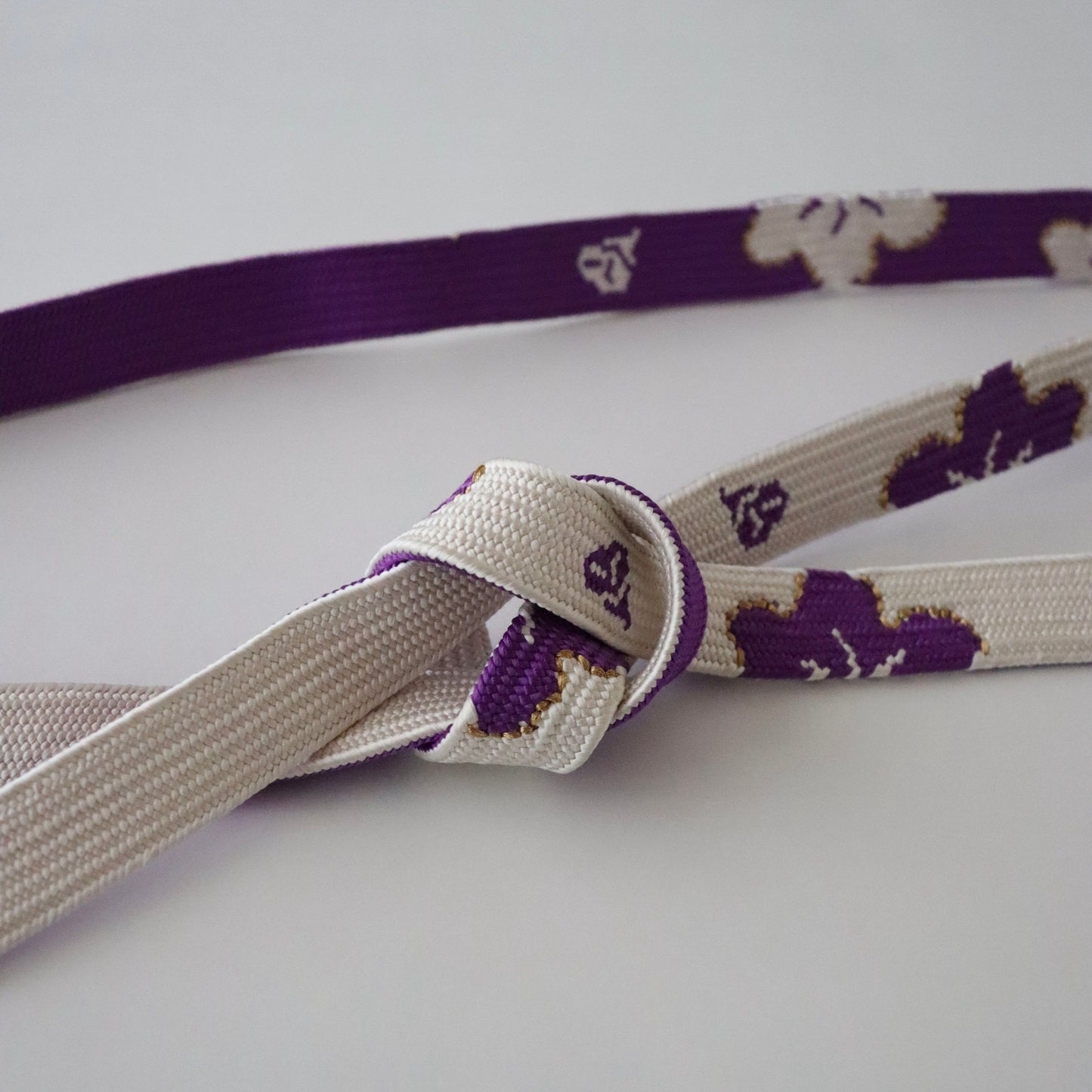 帯締め「高麗組 - 桜に花びら purp」大原商店