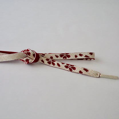 帯締め「高麗組 - 桜尽くし wine」大原商店