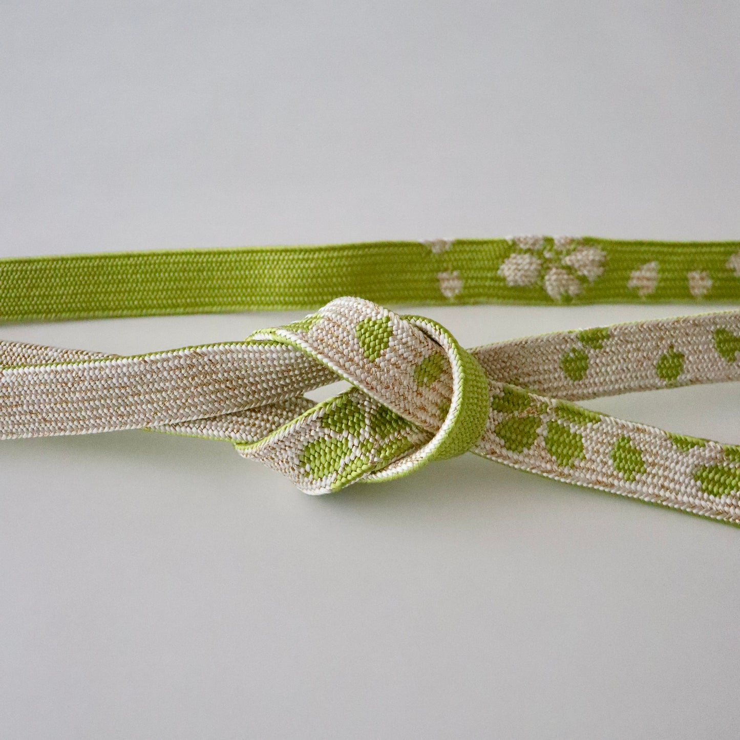 帯締め「高麗組 - 桜尽くし lt grn」大原商店