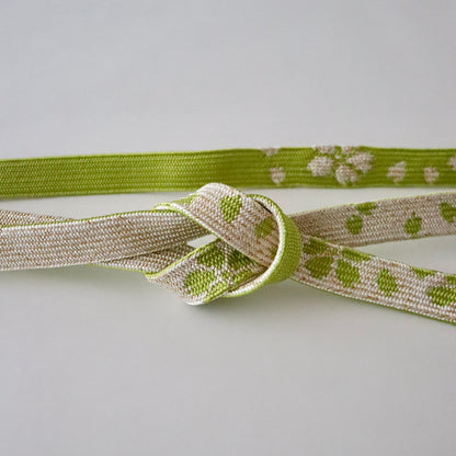 帯締め「高麗組 - 桜尽くし lt grn」大原商店