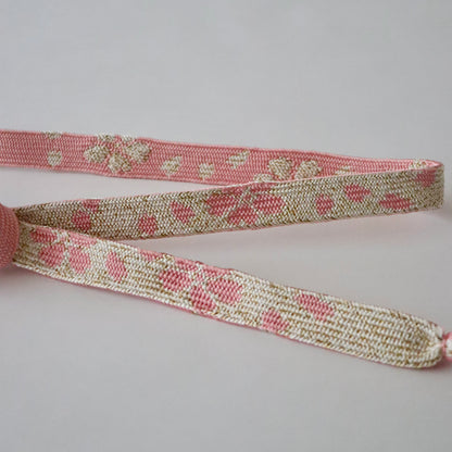 帯締め「高麗組 - 桜尽くし pnk」大原商店