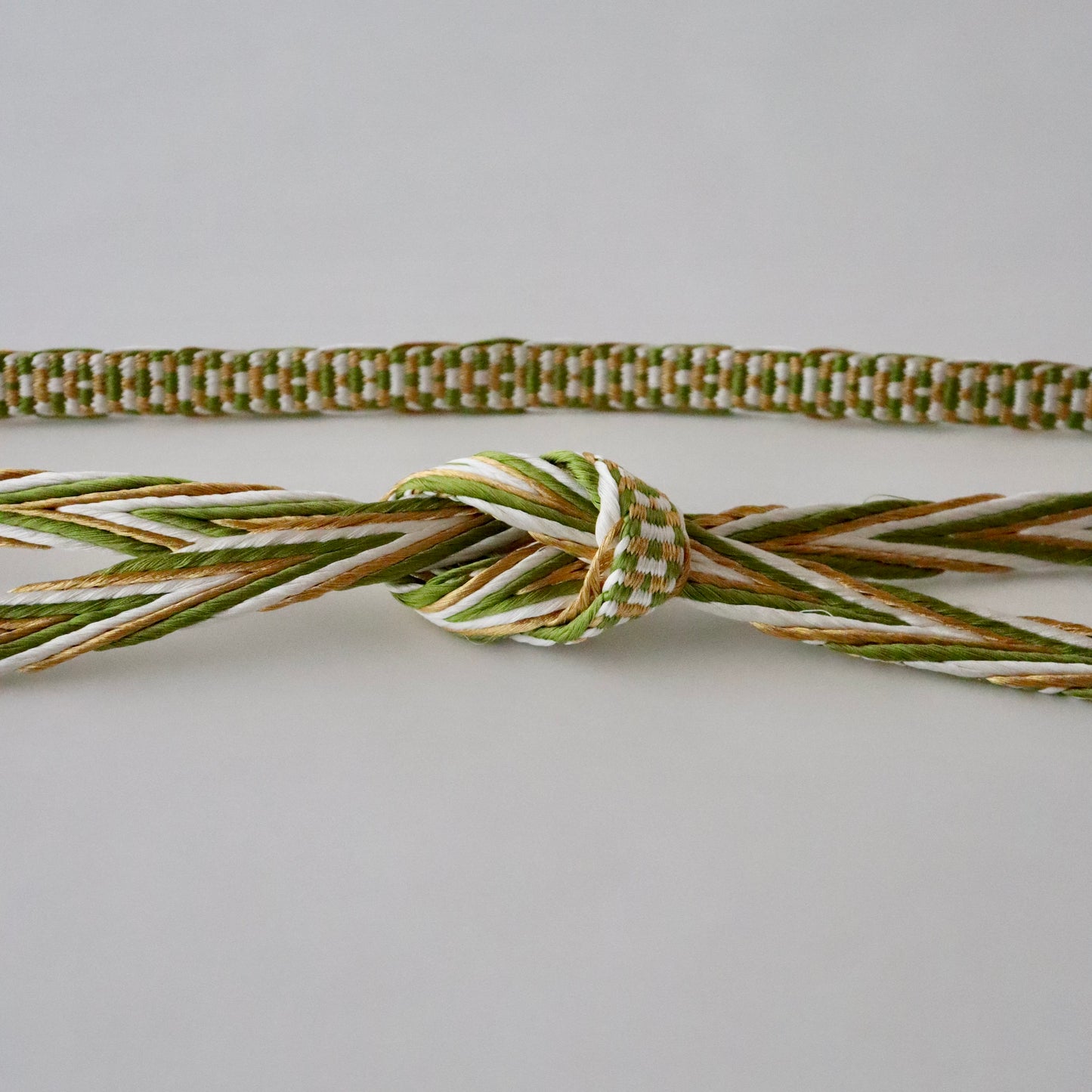 帯締め「畝打組 - lt grn」大原商店