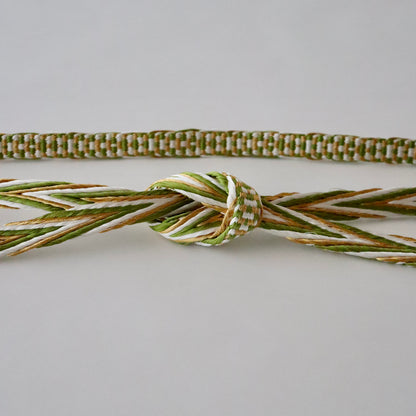 帯締め「畝打組 - lt grn」大原商店