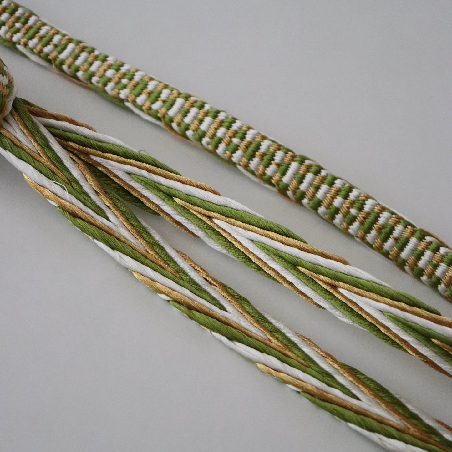 帯締め「畝打組 - lt grn」大原商店