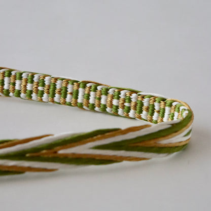 帯締め「畝打組 - lt grn」大原商店