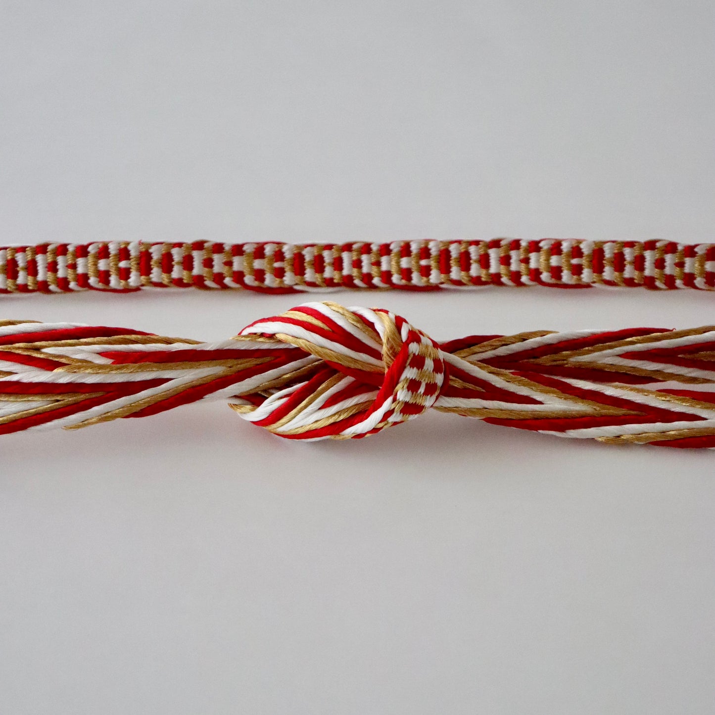 帯締め「畝打組 - red」大原商店