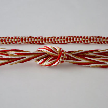 帯締め「畝打組 - red」大原商店