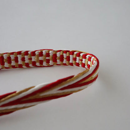 帯締め「畝打組 - red」大原商店