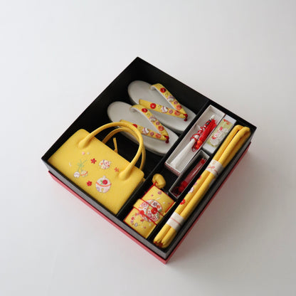 七歳向け「小物6点セット / 鈴 yel」和装小物やまざき