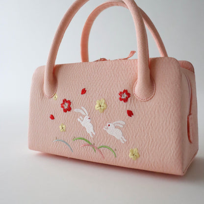 七歳向け「小物6点セット / 兎 pnk」和装小物やまざき