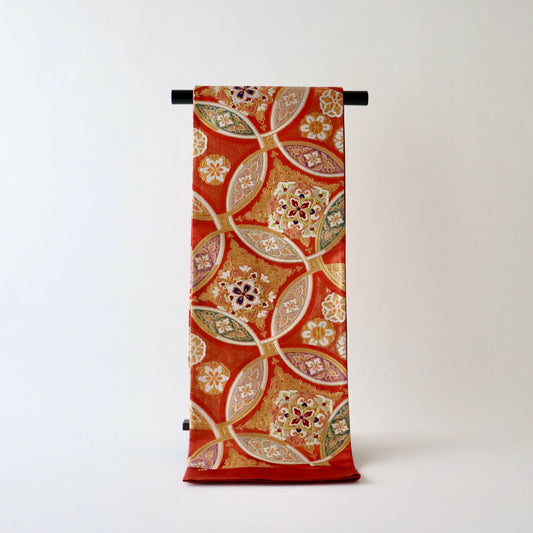 袋帯「七宝華文」洛陽織物