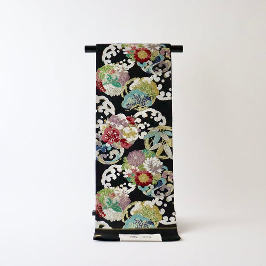 袋帯「唐絹 - 波花丸松竹梅」志都香