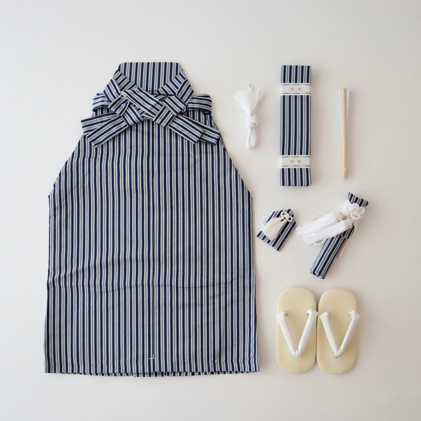 五歳 御祝着セット「暈し雲文 - nvy-g」