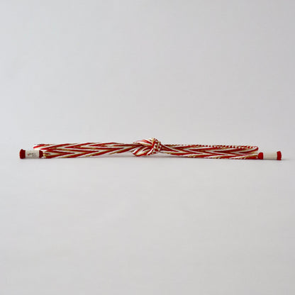 帯締め「畝打組 - red」大原商店