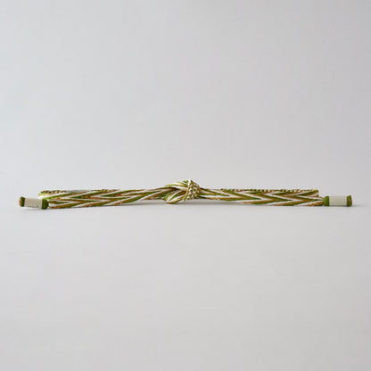 帯締め「畝打組 - lt grn」大原商店