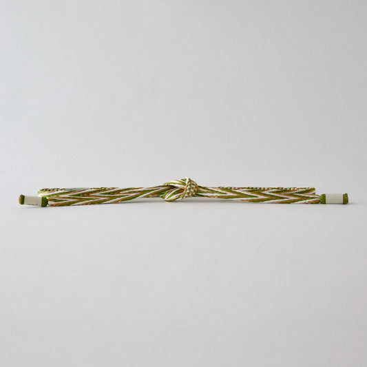 帯締め「畝打組 - lt grn」大原商店