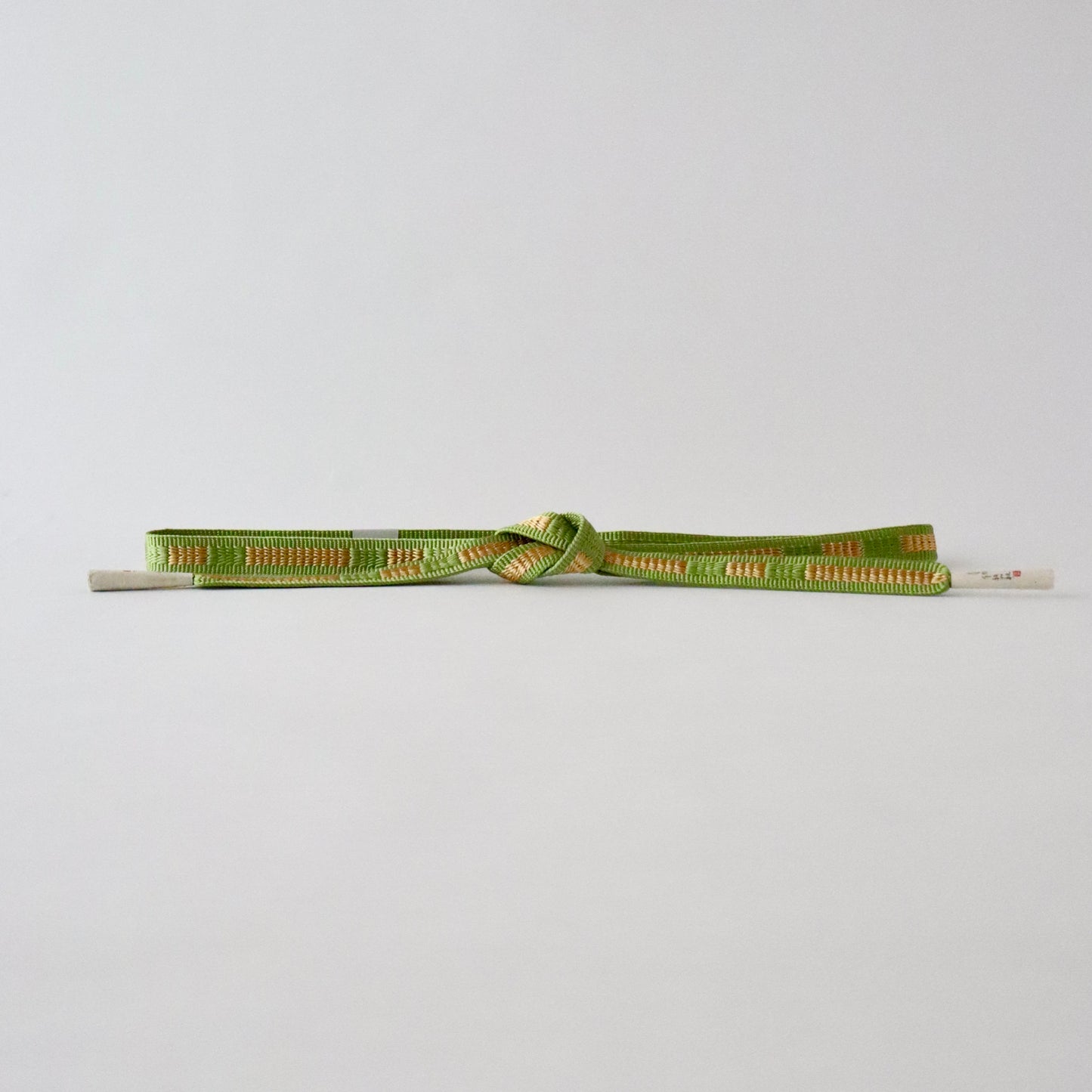 帯締め「三段綾竹組 - 君ヶ袖 lt grn」大原商店