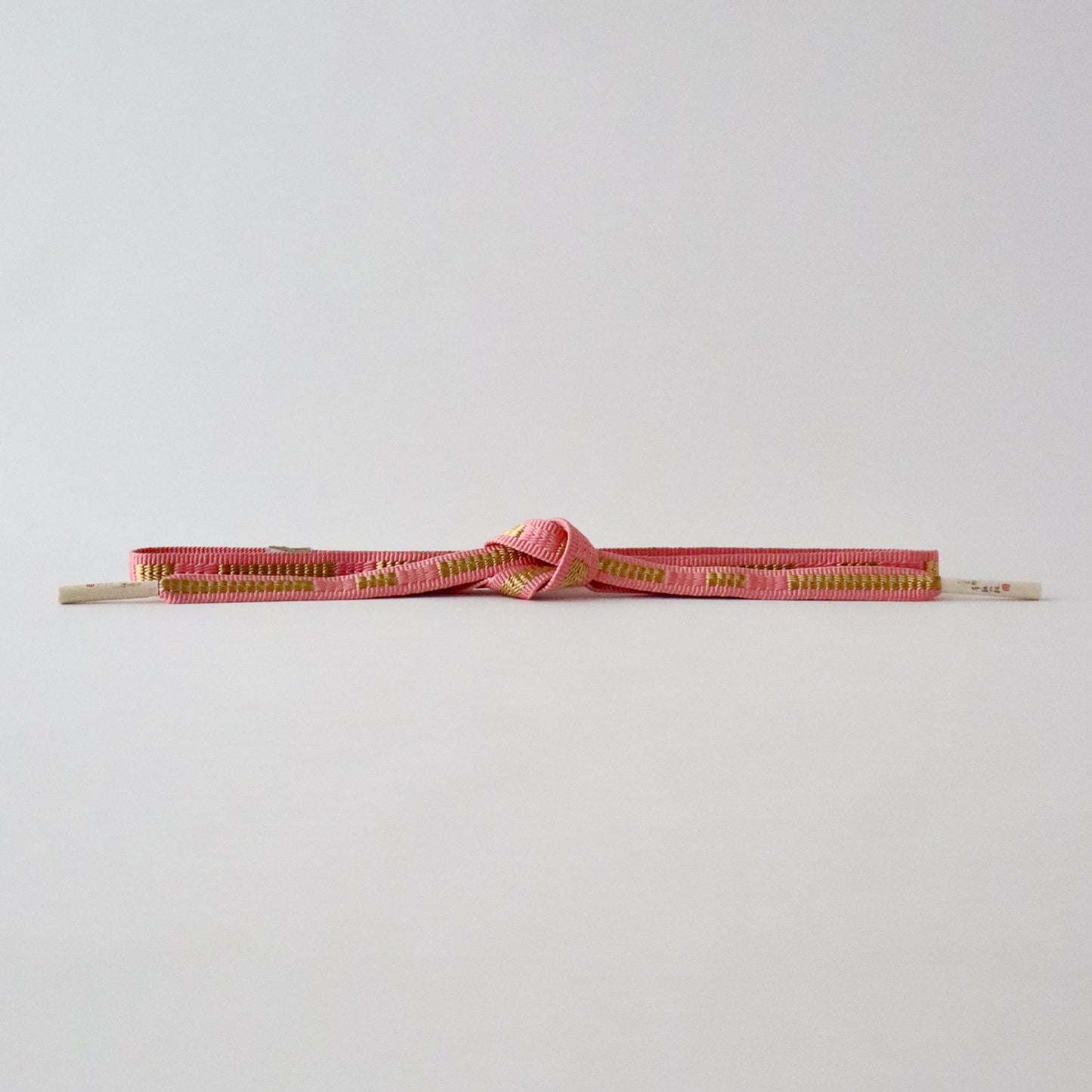 帯締め「三段綾竹組 - 君ヶ袖 pnk」大原商店