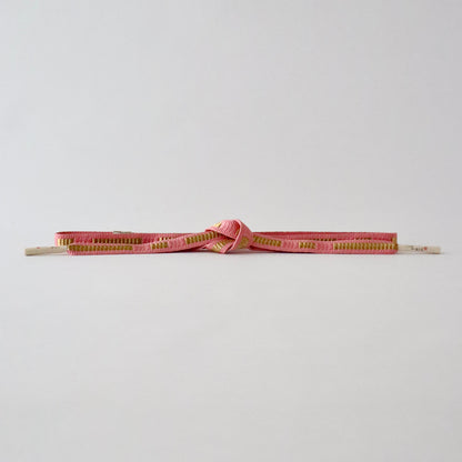 帯締め「三段綾竹組 - 君ヶ袖 pnk」大原商店