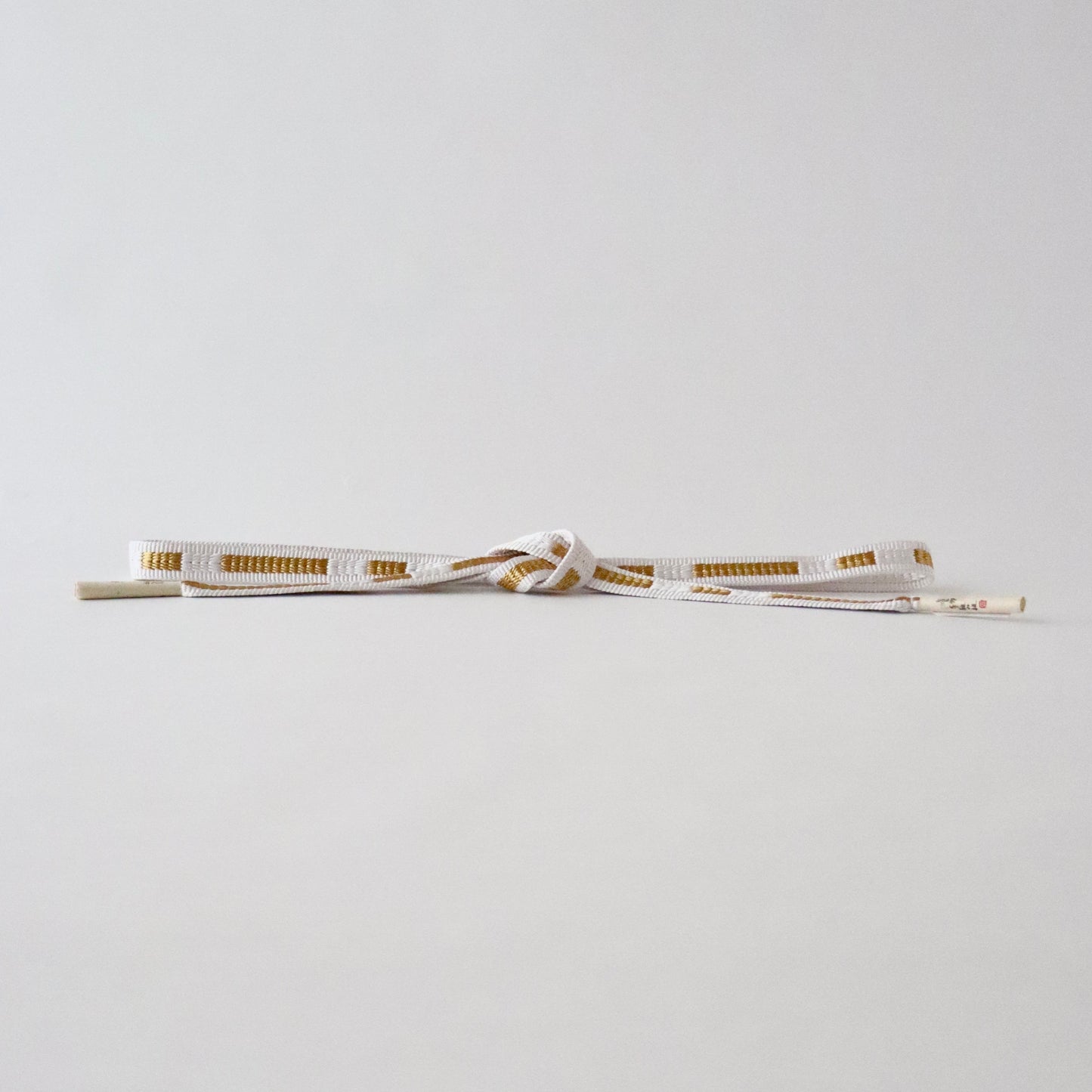 帯締め「三段綾竹組 - 君ヶ袖 wht」大原商店