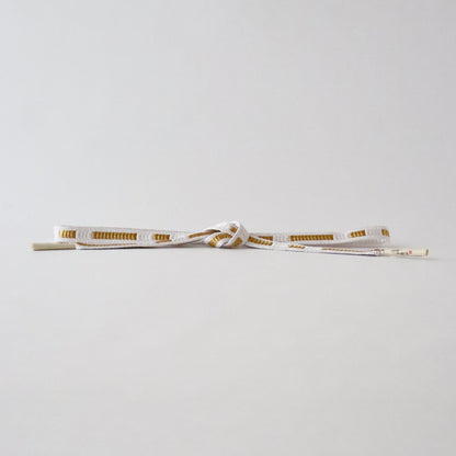 帯締め「三段綾竹組 - 君ヶ袖 wht」大原商店
