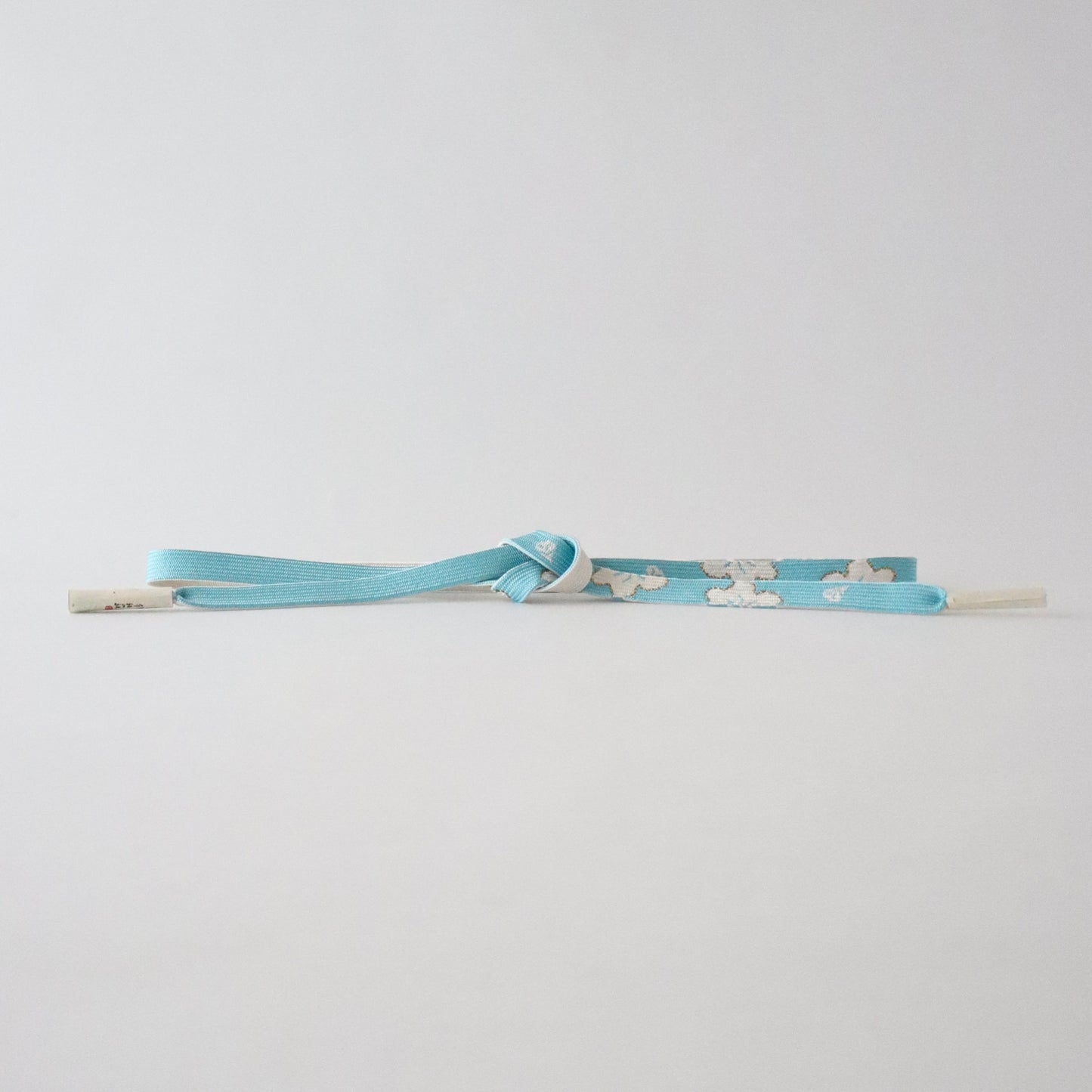 帯締め「高麗組 - 桜に花びら lt blu」大原商店