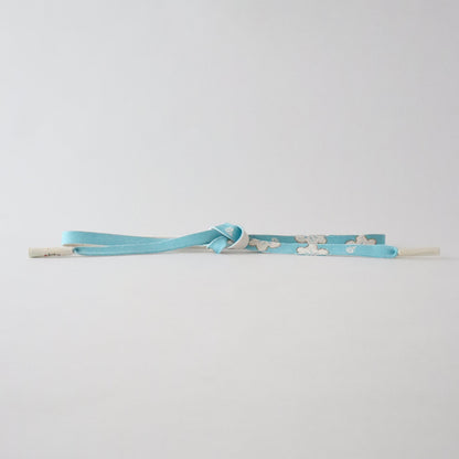 帯締め「高麗組 - 桜に花びら lt blu」大原商店