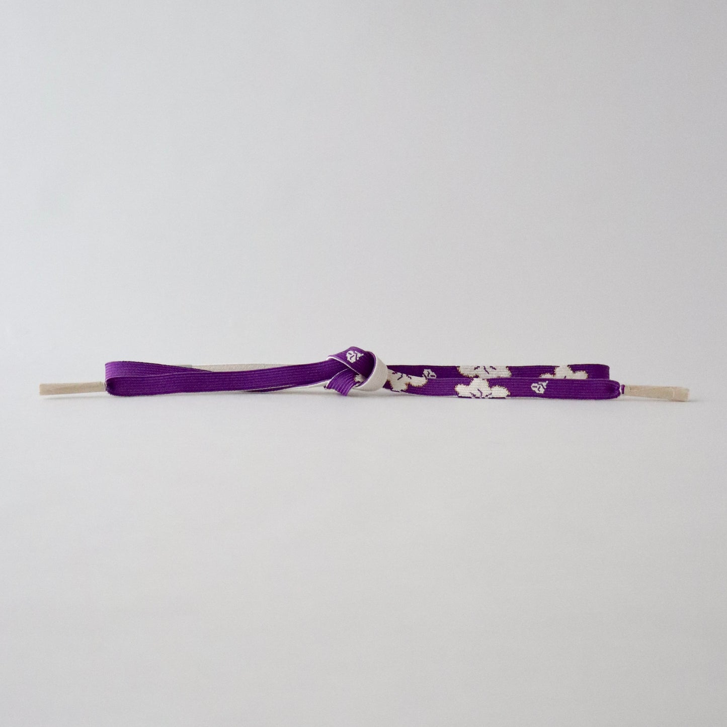 帯締め「高麗組 - 桜に花びら purp」大原商店